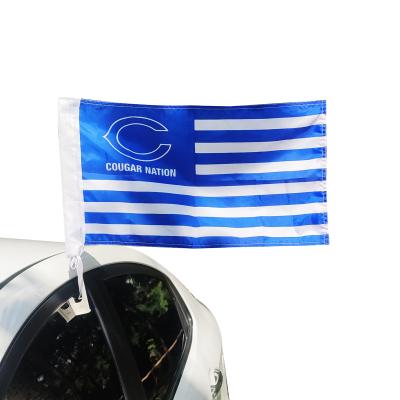 China Health Care Institutes Car Window Flag Wholesale High Quality 100% Polyester Digital Printing Custom Car Flag for sale