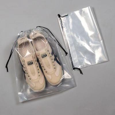 China Custom Clothes Storage Bundle with Drawstring PE Bag and Transparent Plastic Pocket for sale