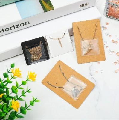 China Self Adhesive Seal Jewelry Display Card 2023 Custom Necklace Earring Card with Logo for sale