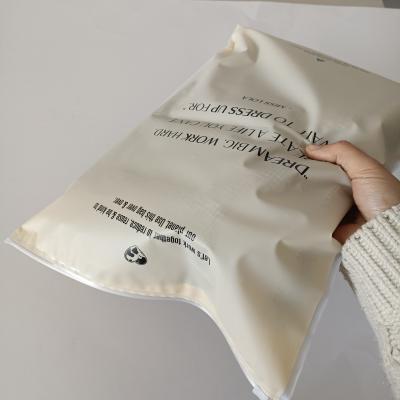 China Gravure Printing Zipper Plastic Bag for Garment Packaging Custom Logo and Waterproof for sale