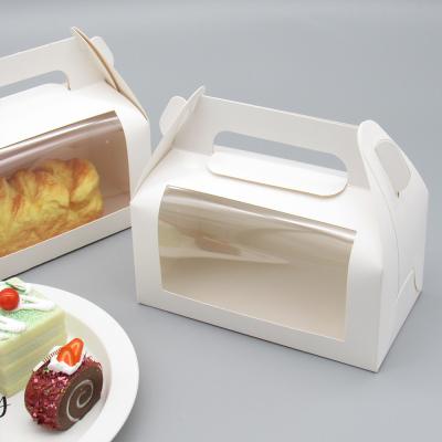 China Customized Kcraft Paper Folding Cake Box With Window Gift Box and ISO9001 Certified for sale