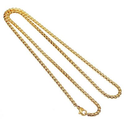 China FASHIONABLE hot sale accessories 316L stainless steel rolo chain raw necklace stainless steel chain for sale