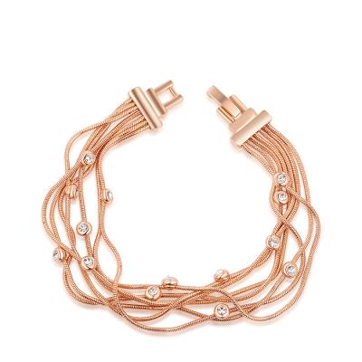 China CLASSIC Engagement Gift Alloy Bracelet Gold Plated Gift For Women Jewelry Fashion Fine Copper Alloy Bracelet for sale