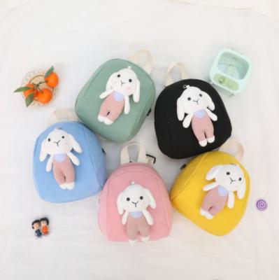 China 2021 Cute Backpack Toddlers Backpack Rabbit Cheap Girls Mini Canvas Backpack In Stock for sale