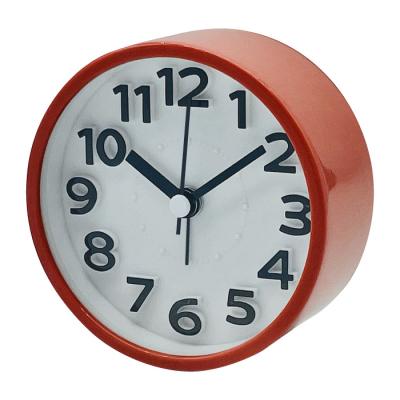 China beep alarm & Creative Bling Field Modern 3D Silent House Numbers Silent Table Circle Desk Beep Small Analog Alarm Clock for sale