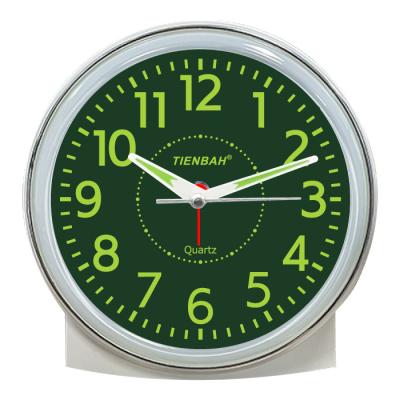 China LUMINOVA Round Retro Green Light Night LED Light Music Table Jumbo Alarm Clock for sale