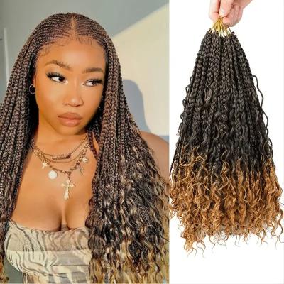 China Crochet Braids Hair 20 Inch Crochet Box Braids Hair With Braiding Braids Loop Curly Crochet Bohemian Hair Crochet Hair for sale