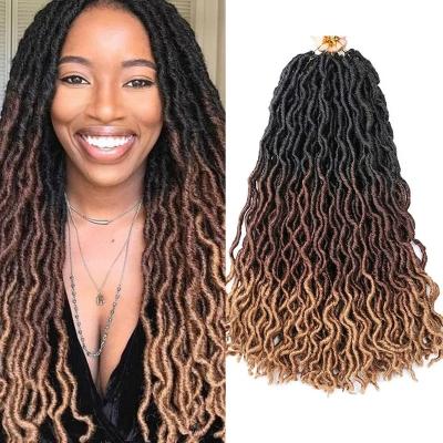 China Crochet Gypsy Wavy Hair Faux Locs Hair Faux Locs Curly Soft Passion Twists Synthetic NU Hair Locs Crochet Braids Hair Extensions for sale