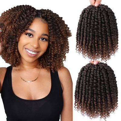 China Passion Twist Pre Twisted Passion Twist Crochet Hair For Black Women Braiding Extension Water Wave Synthetic Braid For Afro Women for sale