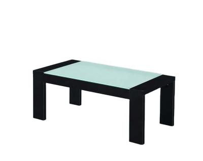 China Large Modern Minimalism Design Black Tea Table Glass Coffee Table For Living Room for sale