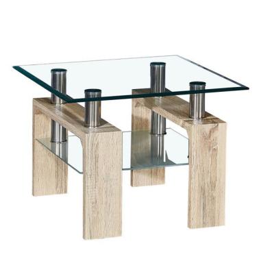 China Cheap Tempered Glass Coffee Table Designs (Others) Adjustable Modern Room Furniture for sale