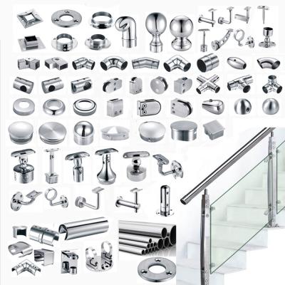 China Balcony Grill Designs Stair Railing Accessories Modern Glass Railings And Handrails Fencing Steel Railings For Outdoor Steps for sale