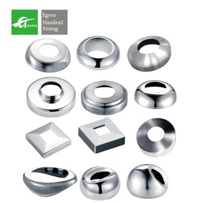 China Contemporary High Polish Stainless Steel Railing Base Plate Cover for sale