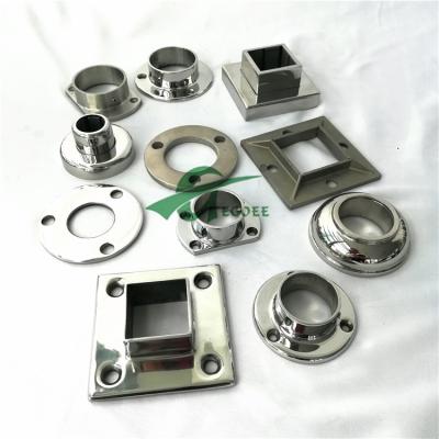 China Modern Standard Foshan Railing Flange Pad Floor Flange Stainless Steel Hardware Foshan Base Plate for sale