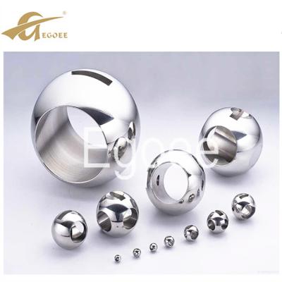 China Machinery repair shops produce half hollow steel ball, SS 304 half round ball for sale