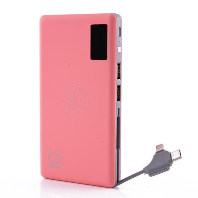 China Mobile Phone Free Sample 10000mah Charger Portable Battery Power Charging Slim Outdoor Wireless Bank for sale