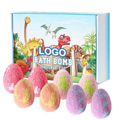 China For Gift and Fun Dino Egg Bath Bombs for Kids Big Easter Eggs Bubble Hissing with Surprise Inside Dinosaur Toys Birthday Gift Set for Boy and Girl for sale