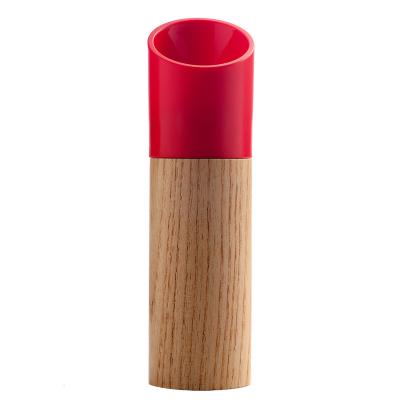 China CL108 Viable Wooden Adjustable Ceramic Grinder Manual Herb Grinder Salt And Pepper Mill Spice Jar Container Kitchen Instrument Spice Bottle Grinder for sale