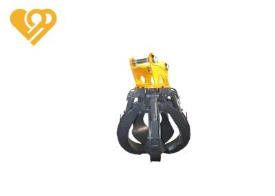 China High Quality 5-Tine Orange Undercarriage Spareparts Grapple Bucket for sale