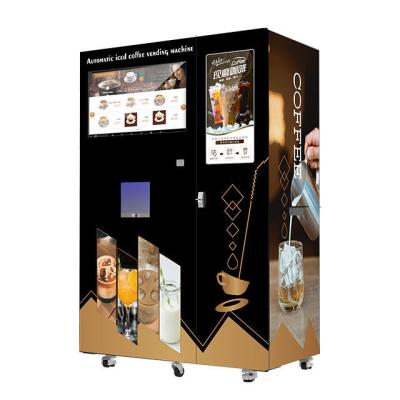 China Robot Arm Making Ice Coffee Cafe Vending Machine Robot Coffee Machine Fully Automatic for sale