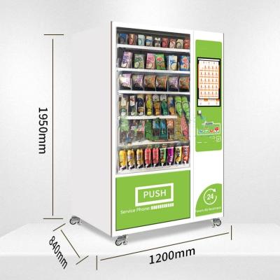 Chine 24h Self Service Automatic Touch Screen Combo Drink Snack Vending Machine Distributeur Automatique Vendor à vendre