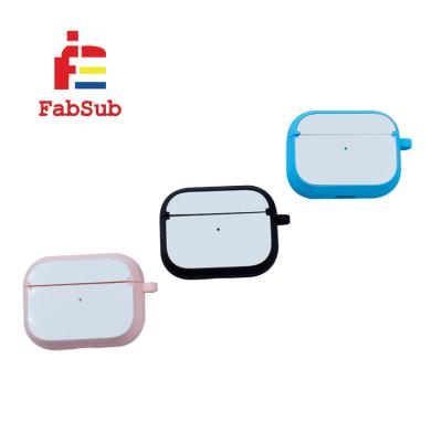 China Newest 2D Soft Printable Empty Sublimation Case Earphone Cover With Aluminum Plate For Apple Air Pro Pods for sale