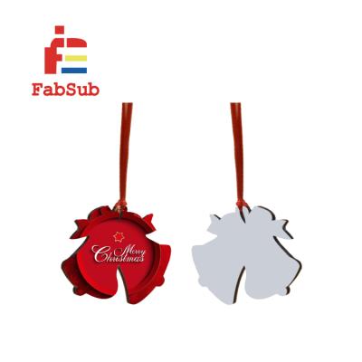 China Personality Custom Christmas Ornament Wholesale Suppliers Blank Sublimation Christmas Decoration Hanging Gift for sale