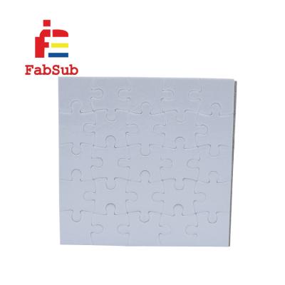 China Educational Toy High Quality Custom Blank Sublimation Cardboard Jigsaw Puzzle 25 Pieces Sublimation Blank Jigsaw Puzzle for sale