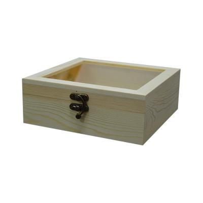 China Newly made eco-friendly covered wooden box for sale