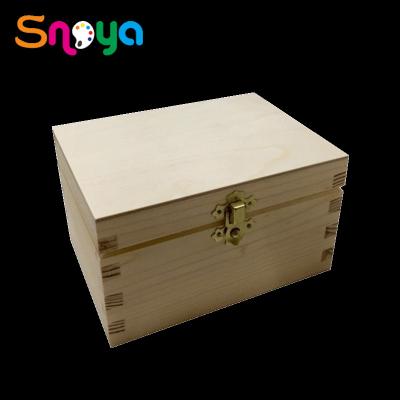 China New China style natural creative open top wooden box smallcontainers gifttray for sale