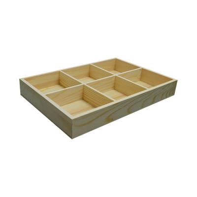 China Creative Stowage / Submarine Tidy - Single Grid Wood Box Pine Box Storage for sale