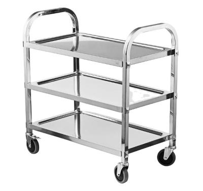 China Durable 3 Layer Stainless Steel Kitchen Cart Kitchen Caddy for sale