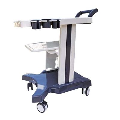 China INTSUPERMAI Ultrasound Trolley CartPortable Ultrasound Performance Mobile Vehicle Durable ABS Plastic 4 Wheels Brake With 3 Holes for sale