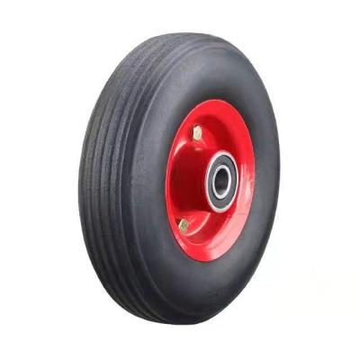 China Other Wheel Solid Directional Flat Trolley Casters Heavy Duty Reinforced Mute Casters for sale