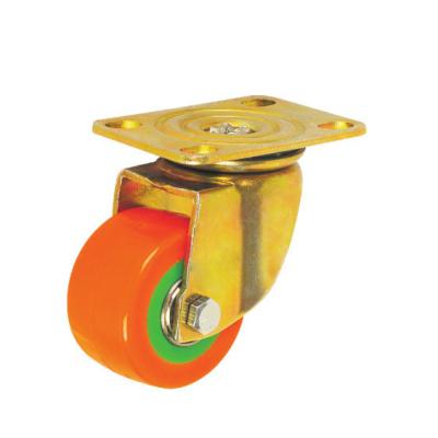 China Durable Wholesale OEM ODM 2 Inch PU Material Red Medical Caster Wheels For Hospital Bed for sale