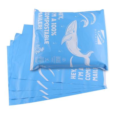 China Custom Eco Friendly Biodegradable Plastic Mailing Polybag Mailers Amazon Branded 100% Recycled Packaging Courier for sale