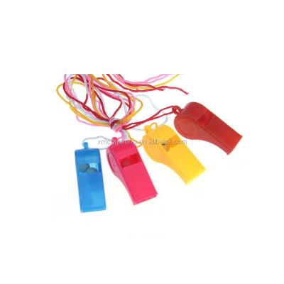 China plastic whistle with string for soccer game CR-PW001 for sale