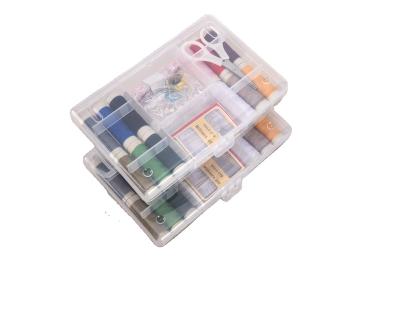 China Sewing Hand Knitting Set Simple And Practical Portable Plastic Sewing Box for sale