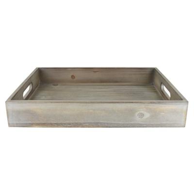 China Modern Rustic High Quality Morden Tray Wooden Serving Tray With Handles for sale