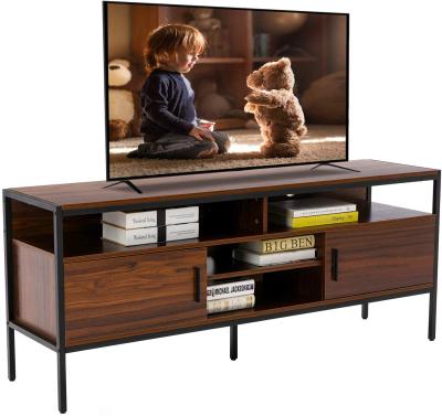 China Other Modern Bedroom Wooden Rack Stand Metal Feet Living Room TV Cabinet for sale