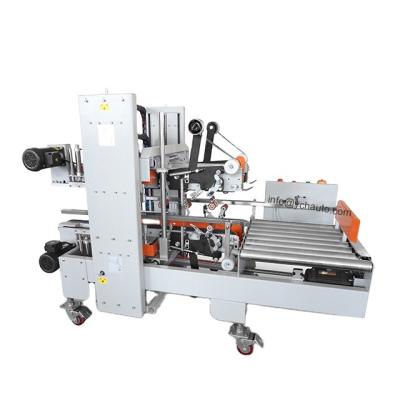 China GARMENT Automatic Four Side Adhesive Tape Packing Machinery Carton Edge Sealing Machine For Factory Assembly Line for sale