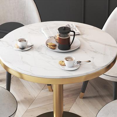 China Modern Morden Cafe Furniture Marble Table Top Dining Restaurant Table for sale