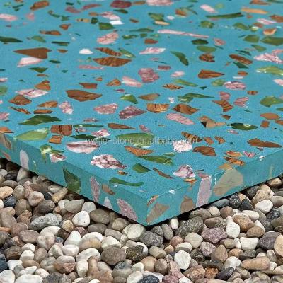 China Modern Colorful Terrazzo Slabs For Table Tops for sale