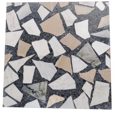 China Marble Modern Pattern Tile And Terrazzo Crazy Slab 24x24 for sale