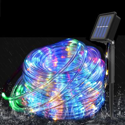 China Solar Tube 8 Modes 7m Light Christmas Portatil , Led Christmas Festival Led Solar Lights , Outdoor Christmas Light Solar Powered for sale