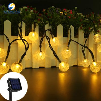 China Solar Bubble Light 5m Lead 2m Solar String Lights Solar Crystal Bubble Ball Led String Bubble Light Ball Solar String Light for sale