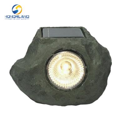 China Handmade Carved LED Rock Outdoor Landscaping Waterproof Solar Light For Home Decoration for sale