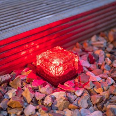 China Garden China Customize Ip65 Plastic+resin Outdoor Solar Power Solar Garden Deck Lights for sale