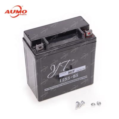 China New 12V 5Ah Motorcycle Battery For 118*60*130 UNIVERSAL for sale