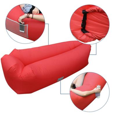 China Envelope Type High Quality Inflatable Sofa Bag Air Couch Camping Lazy Sofa For Beach Sleeping Bag for sale